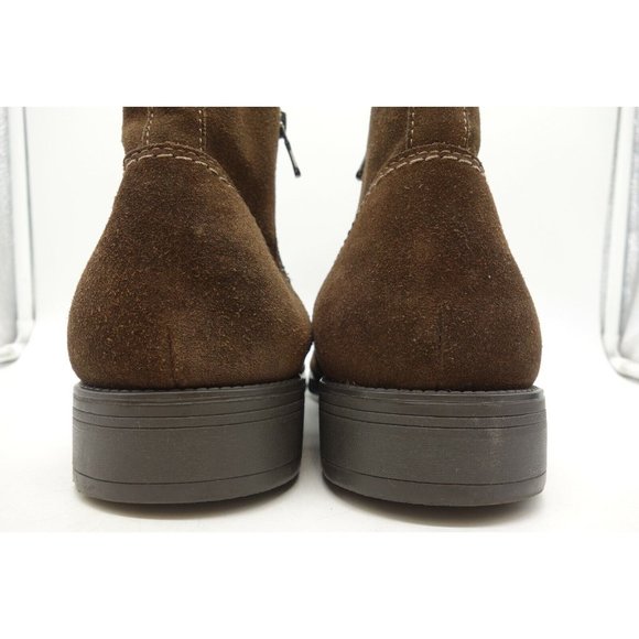 Hush Puppies Brown Leather Zip Up Ankle Boots Shoes Men\'s 15 EW main image 4